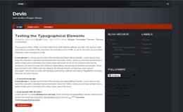 Devin Blogger Theme