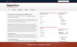 Elegant News Blogger Theme