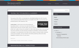 Germaniumify Blogger Theme