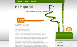 Home Plants Blogger Theme