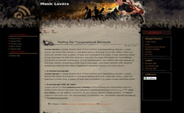 Music Lovers Blogger Theme