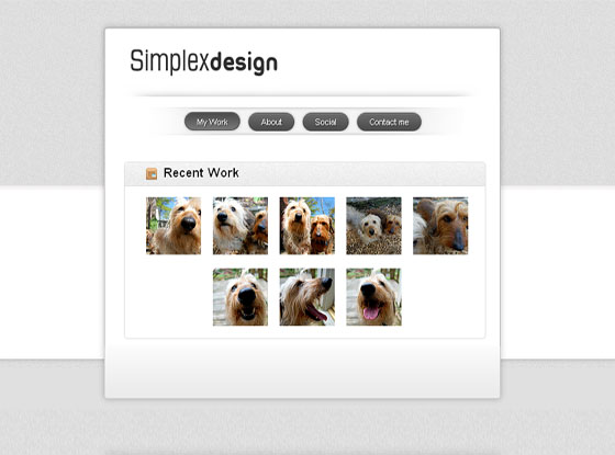 Simplex Visiting card blogger template