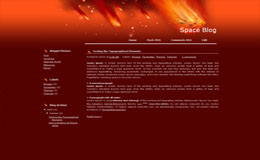 Space Blog Blogger Theme