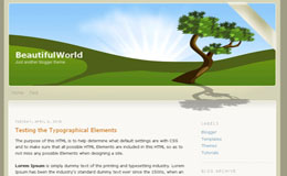 Beautiful World Blogger Theme