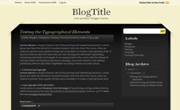 Black Corners Blogger Theme