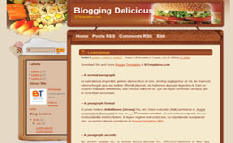 BloggingDelicious Blogger Theme