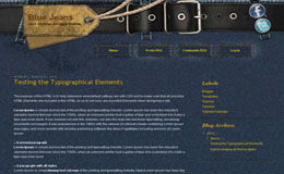 Blue Jeans Blogger Theme