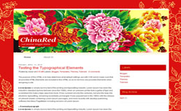 China Red Blogger Theme