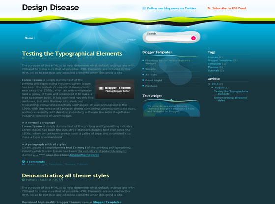 Design Disease Blogger Theme