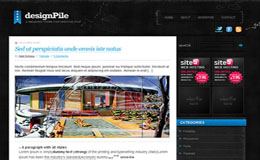 DesignPile Blue Blogger Theme