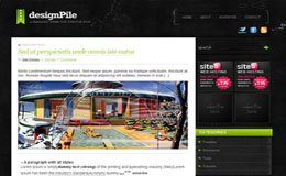 DesignPile Green Blogger Theme