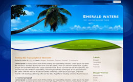 Emerald waters Blogger Theme