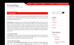 Featuring Blogger Theme