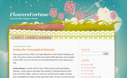 Flowers Fortune Blogger Theme