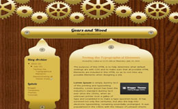 Gears and Wood Blogger Theme