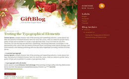 GiftBlog Blogger Theme