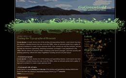 GoGreenGold Blogger Theme