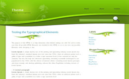 Greeny Blogger Theme