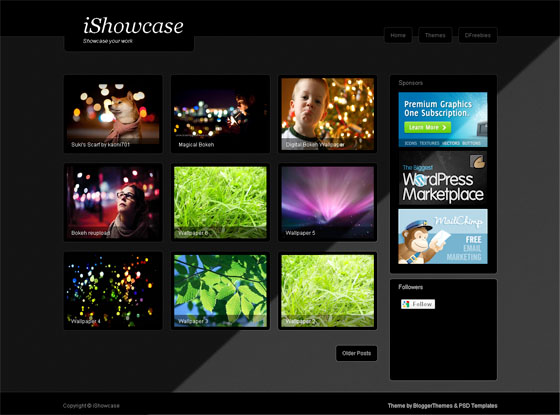 iShowcase Blogger Template