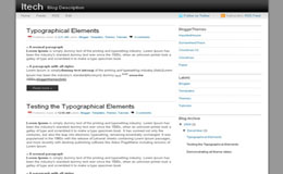 iTech Blogger Theme