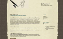 Interior Blogger Theme