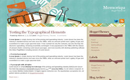 Memoriqu Blogger Theme