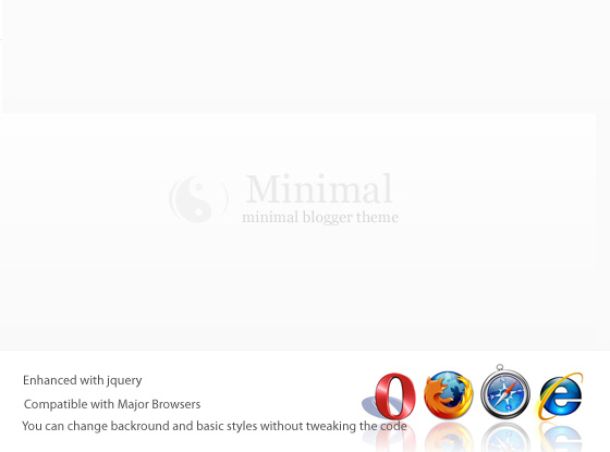 minimal premium blogger template