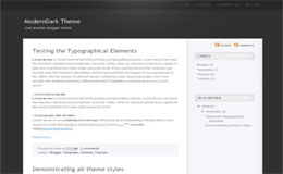 Modern Dark Blogger Theme