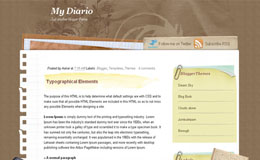 My Diario Blogger Theme