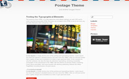 Postage Blogger Theme