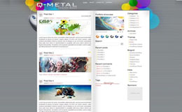 Q Metal Blogger Theme