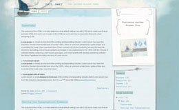 Sail Away Blogger Template