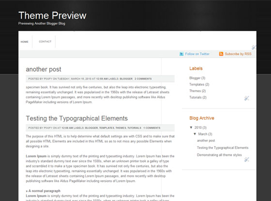 Simple Press Blogger Themes And Blogger Templates