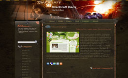 StarCraft Blogger Theme