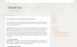 Tribune Blogger Theme