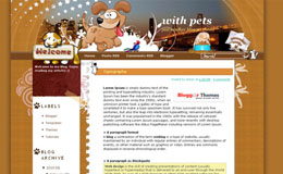 With Pet Blogger Theme