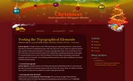 Christmas Blogger Theme